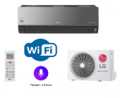 Инверторный настенный кондиционер Lg Artcool Mirror AC09BK.NSJR / AC09BK.UA3R Wi-Fi, Алиса