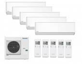 Мульти сплит-система Panasonic Design white CS-Z20XKEW х 5 / CU-5Z90TBE