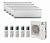 Мульти-сплит система инвертор GREE GWH09QCXB-K6DNC2F/I X 5 / GWHD(42)NK6LO(LC)(LH)