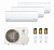 Мульти-сплит система инвертор ROYAL CLIMA MULTI GAMMA GLORIA RCI-GLD07HN X 3 / 3TFM-25HN/OUT